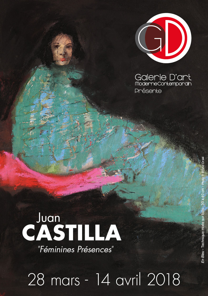 Affiche Exposition Juan Castilla Galerie GD