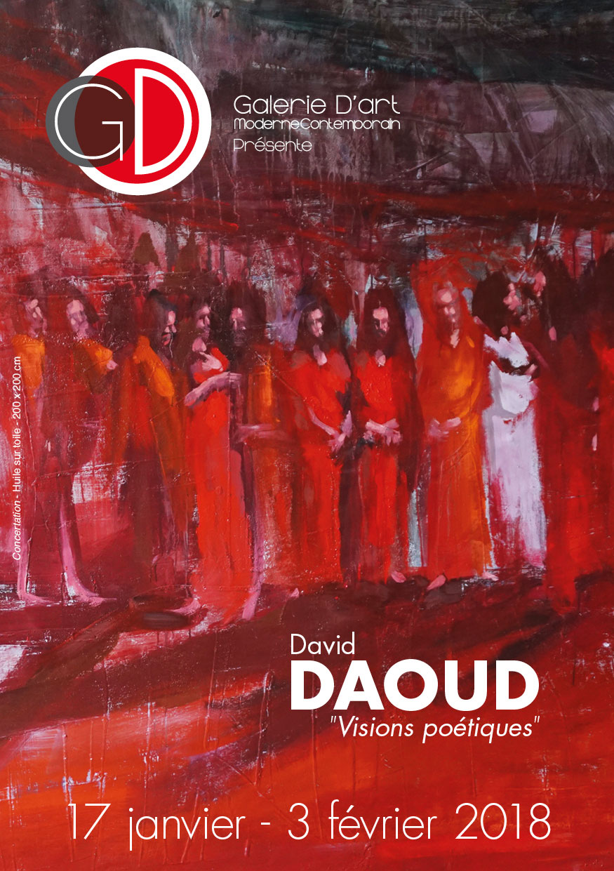 Affiche Exposition David Daoud Galerie GD