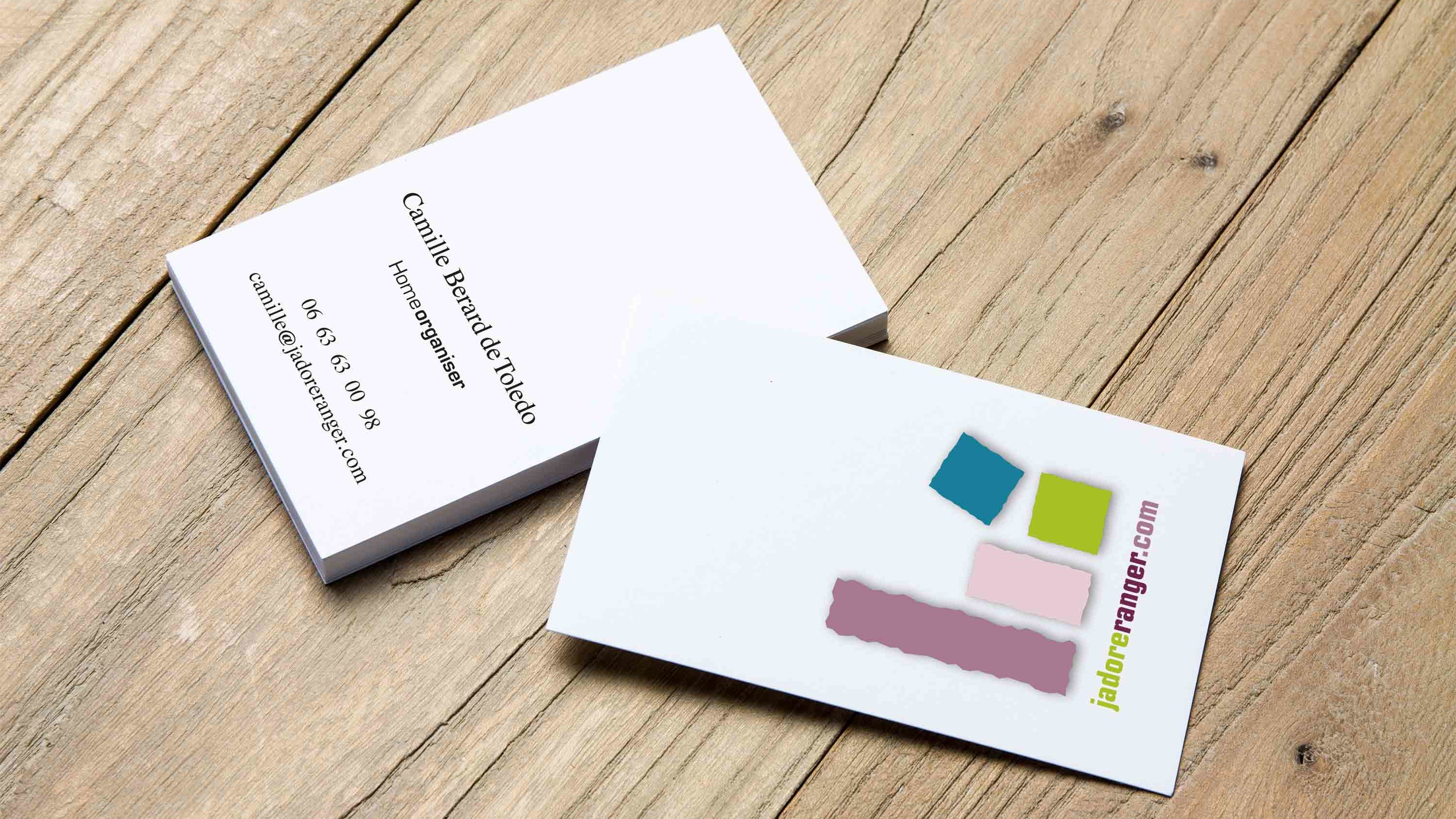 1 – Logo, carte de visite, design site internet Home Organiser