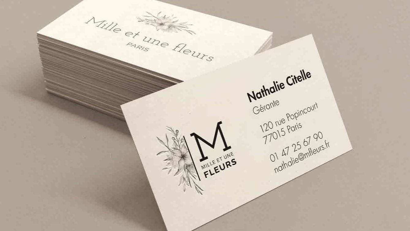 Charte graphique, logo, Papeterie Boutique fleuriste