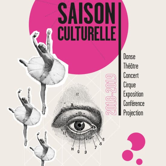 Affiche saison culturelle. Création graphique Perfekt !