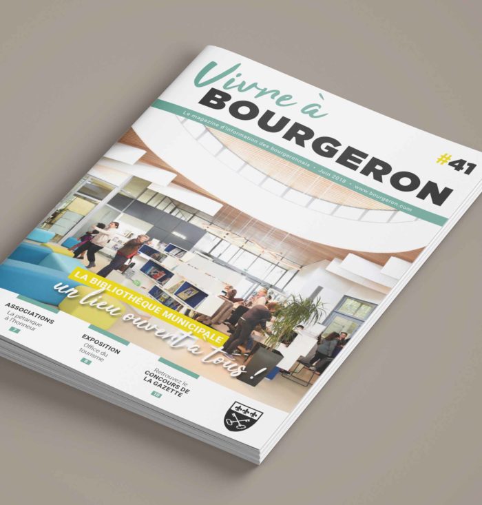 Maquette magazine municipal Couverture - Perfekt ! Communication locale