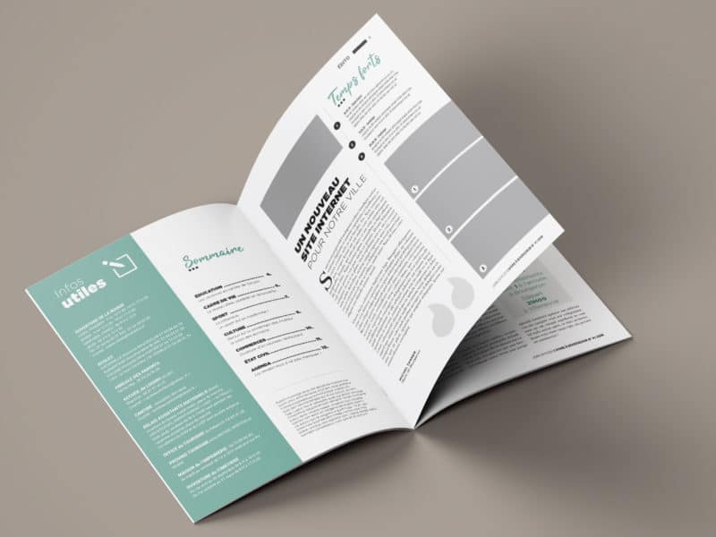 Maquette magazine municipal - Perfekt ! Communication locale
