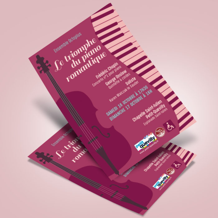 Création graphique pour concert © Stéphanie Barzic - Perfekt !